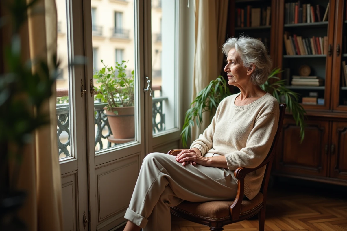 Femme lisant près d